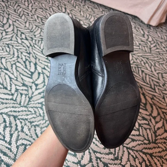 Naturalizer Black Leather Winter Boots - Picture 14 of 16